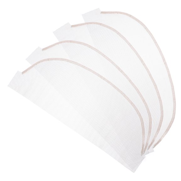 Uonlytech 4Pcs Comfortable Transparent Lace Net Base for DIY Wig Frontal Closure Accessories