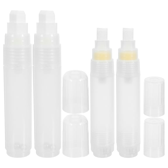 Uonlytech Refillable Acrylic Paint Markers, Assorted Color, Flat Tip, for Creative Projects