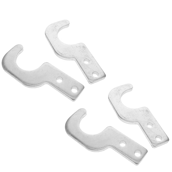 Uonlytech 4Pcs Heavy Duty Scaffold Board Hook Accessories Plated Silver Metal Scaffold Step Brackets
