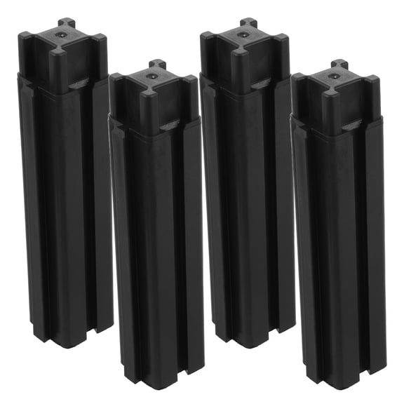 Uonlytech 4Pcs Raised Garden Bed Legs Black Plastic Planter Box Stands for Outdoor Elevated Planter Support