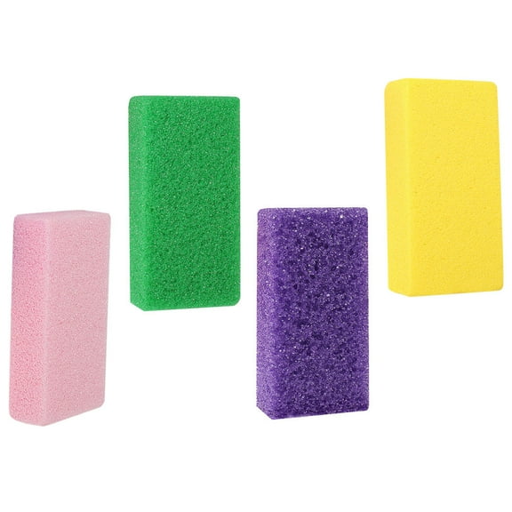 Uonlytech 4pcs Exfoliating Foot Files with Rectangular Shape for Hard Skin Removal for Adults