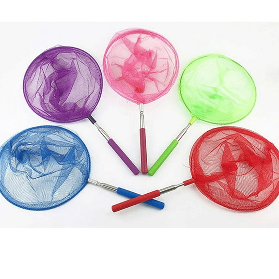 Uonlytech 4Pcs Stainless Steel Telescopic Nets with Large Pocket Design for Safe Fish and Insect Catching