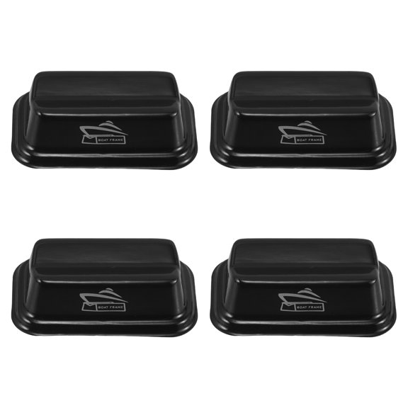 Uonlytech 4Pcs Universal Model Building Stand Black Matte Base for Model Ships Airplanes and Tanks