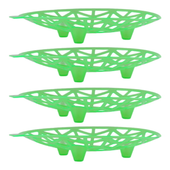 Uonlytech 4Pcs Durable Watermelon Holder Stand with Green Plastic Tray for Garden Plant Support