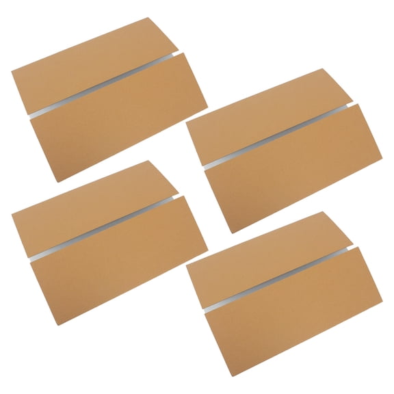 Uonlytech White Corrugated Trifold Poster Board, Smooth Surface, Versatile, No Extra Stand, 4Pcs