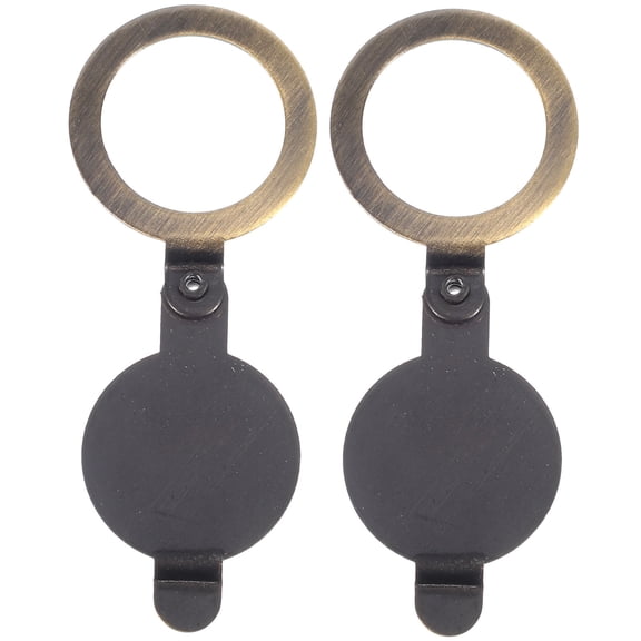 Uonlytech High Security Door Peephole Cover Copper for Apartments 2Pcs