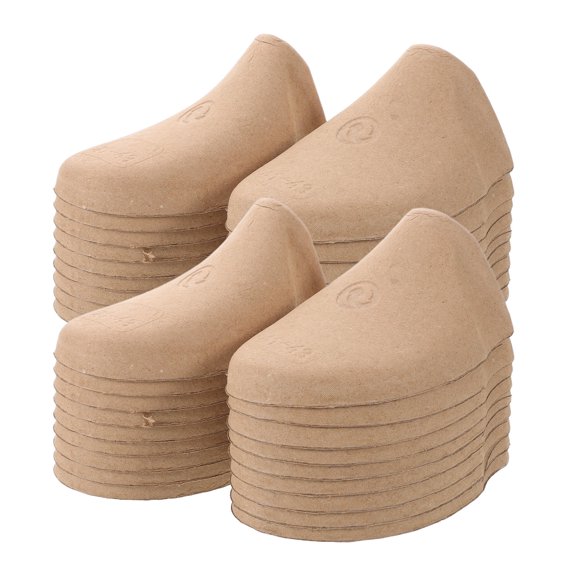 Uonlytech 50Pairs Universal Paper Shoe Trees Lightweight Shoe Shaping Tools for Wrinkle Prevention