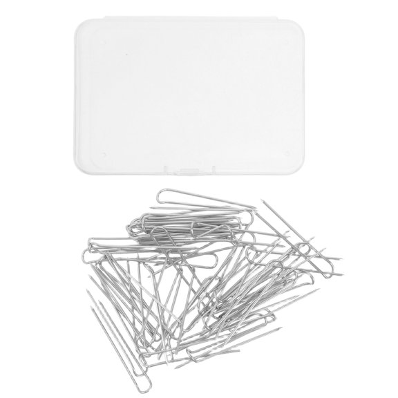 Uonlytech 50Pcs Small U Pins for Sewing Quilting and Jewelry Making with Easy Handling
