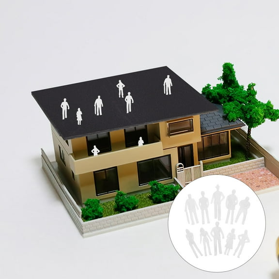 Uonlytech 50pcs Scale Models for Creative DIY Scenic Builds and Modeling Projects