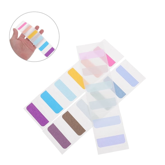 Uonlytech 540Pcs Writable Colored Book Index Tabs with Strong Adhesive for Easy Page Marking