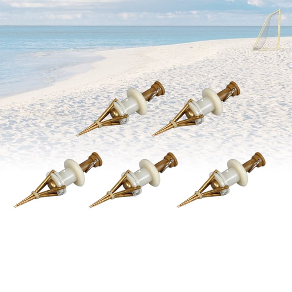 Uonlytech 5Pcs Copper Fishing Lures Clip with Non Slip Thread Design for Secure Bait Hooking