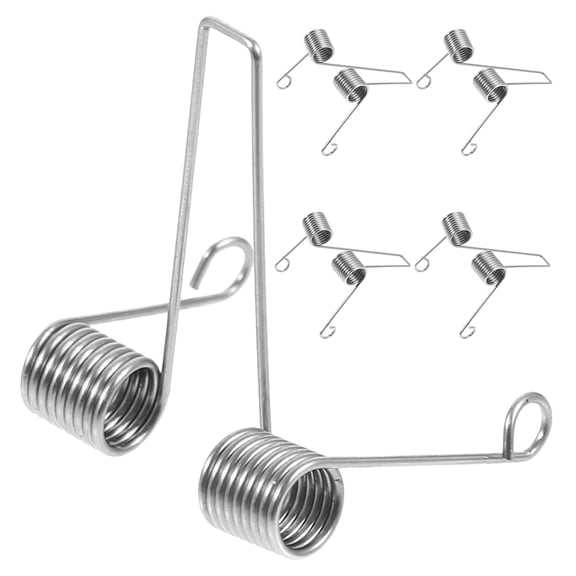 Uonlytech 5pcs Brass Instrument Valve Replacement Silver Durable Steel Parts for Professional Musicians