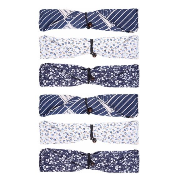 Uonlytech Chopstick Case Assorted Color Cloth and Wood Outdoor Utensil Pouch 6Pcs