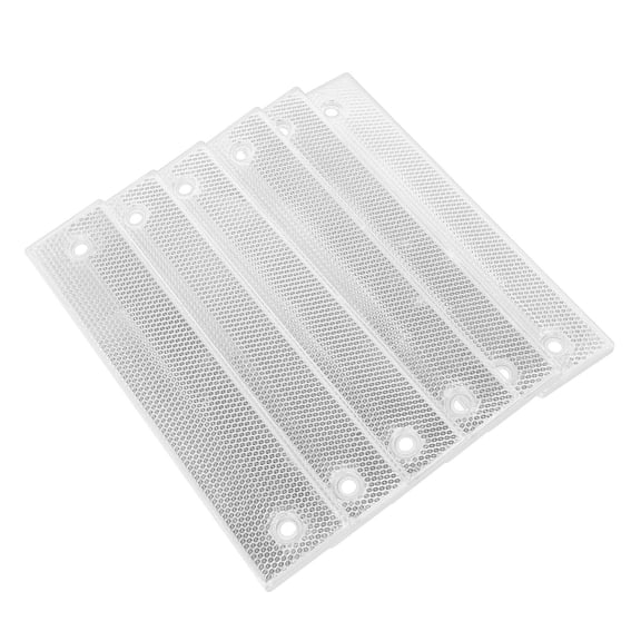 Uonlytech 6Pcs Plated Silver Highway Reflective Road Markers Heavy Duty Durable Reflective Ground Markers Outdoor Use