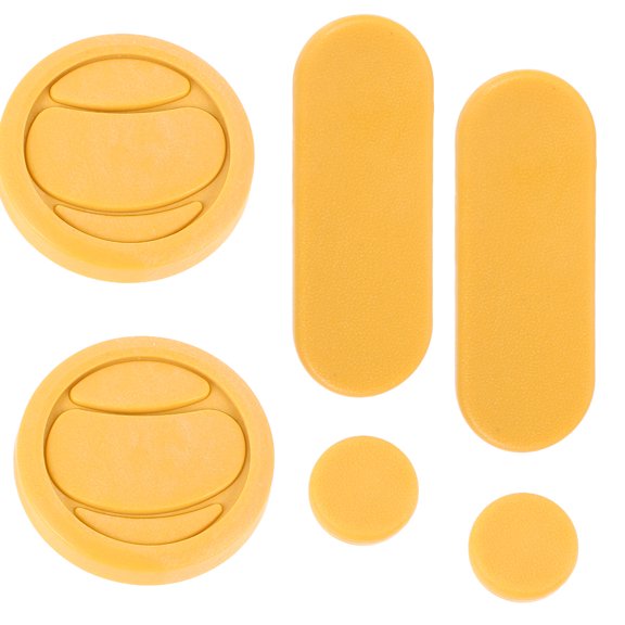 Uonlytech 6Pcs Yellow Skating Glove Sliders Ergonomic Fit Enhanced Control and Braking