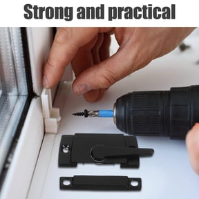 Uonlytech 6Sets Classic Black Sliding Sash Window Locks with Cam Action for Indoor Security