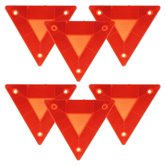 Uonlytech 6pcs Triangle Reflectors to Improve Lane Visibility for Cars and Trucks