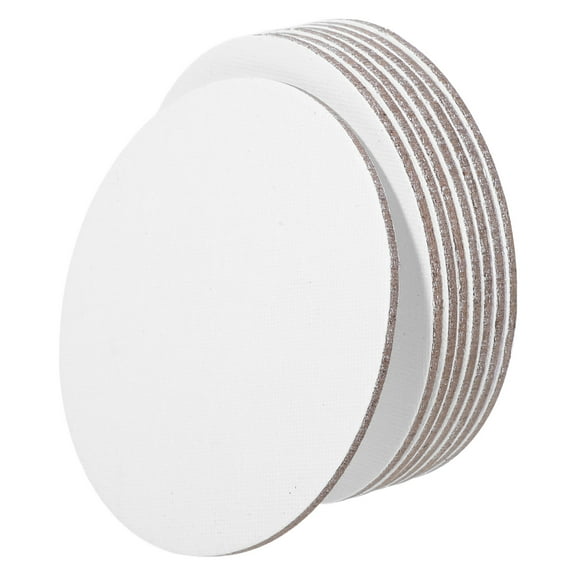 Uonlytech Round Small Canvases For Painting Canvas Drawing Board Cotton 8Pcs