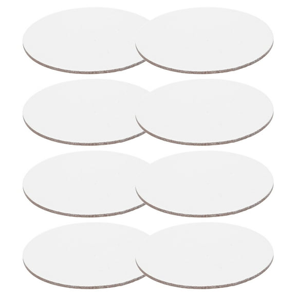 Uonlytech 8Pcs Round Canvases Boards for Painting Art Sketching and Oil Paintings