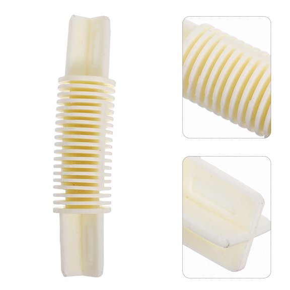 Uonlytech 8Pcs White Plastic Corner Curtain Rod Elbow Connector for Smooth Curtain Rod Angle Adjustment
