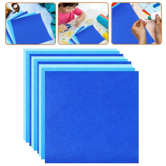 Uonlytech 9pcs Quilting Fabric Handicraft Work Felt Fabric for Craft Projects Navy Blue