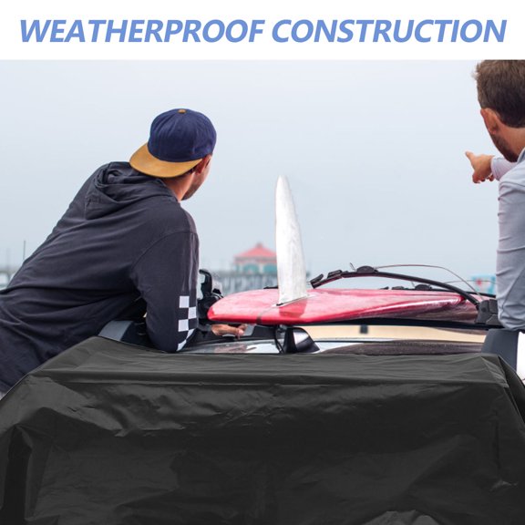 Uonlytech Anti Hail Car Cover with Instant Cleanup Silvered Surface and 190D Oxford Fabric Rear Windshield Shield