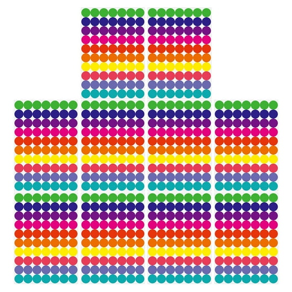 Uonlytech Assorted Color Coding Dot Stickers for Office Files Envelopes and Warehouse Use