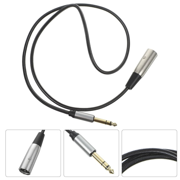 Uonlytech Audio Cord Black Practical Converter Cable for Stable Sound Transfer and High Fidelity Use