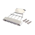 thumbnail image 1 of Uonlytech Easy Install Guitar Tailpiece Bridge in Silver for Guitar Use, 1 of 8