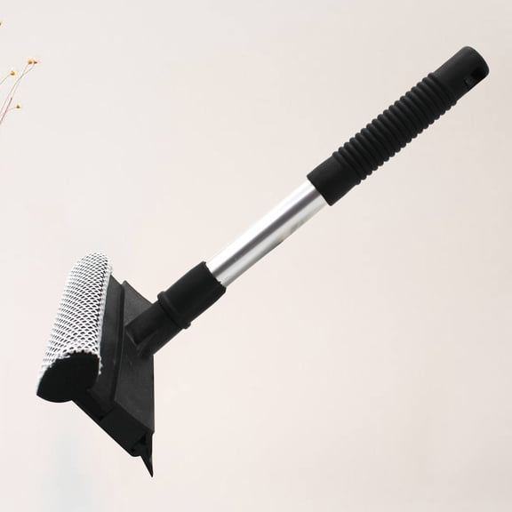Uonlytech Black Window Glass Cleaning Tool with Dual Function Brush and Wiper for Smooth Cleaning
