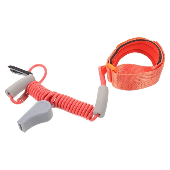 Uonlytech Boat Engine Kill Switch Lanyard with Whistle and Key Red Tpu