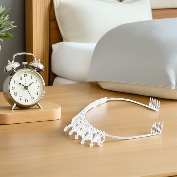 Uonlytech Lace Wedding Veil with Comb and Rhinestones Beautiful Crystal Embellished 2Pcs