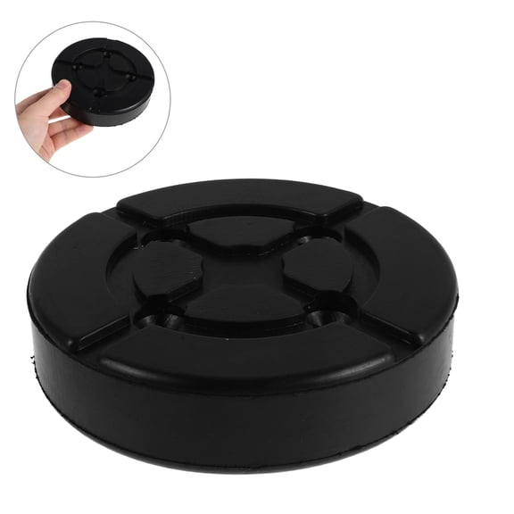 Uonlytech Car Round Rubber Lift Pad Black Non Slip Heavy Duty Jack Stand Replacement Mat