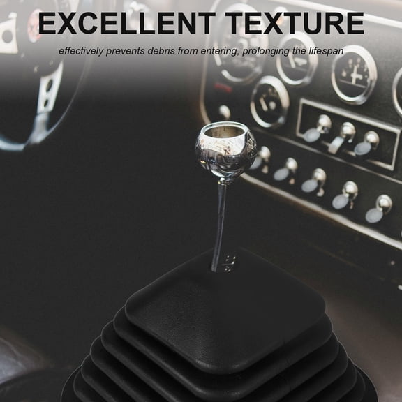 Uonlytech Car Shift Lever Protector Cover Black Rubber Resistant to Wear and Easy to Install