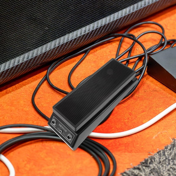 Uonlytech Black Compact Stage Wah Pedal for Electric Guitar with Durable Metal Foot Switch and Smooth Wah Effects