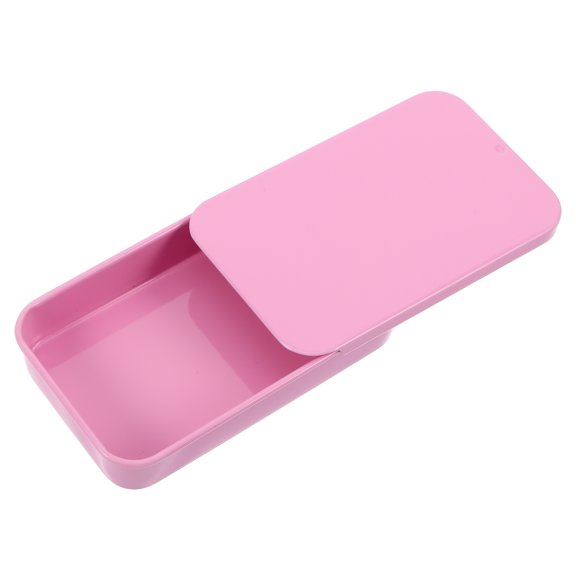 Uonlytech Compact Slide Top Tin Containers Iron Storage For Jewelry 1Pcs