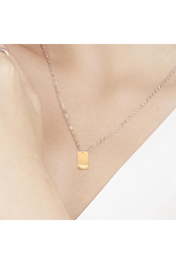 50PCS Jewelry Making Pendants Copper Concave Rectangle Simple Design for DIY Enthusiasts Handmade Projects