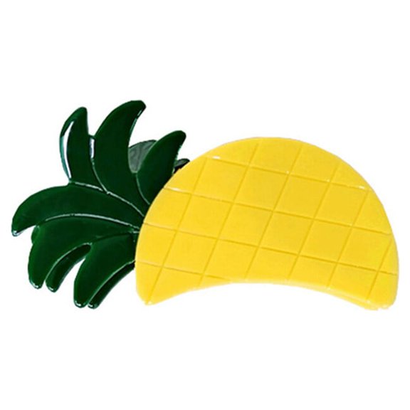 Uonlytech Yellow Pineapple Hair Claw Clip Durable Creative Hairpin for Thick and Thin Hair