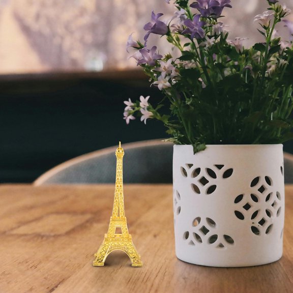 Uonlytech Eiffel Tower Model Zinc Alloy Home Decor for Adults Display 1Set