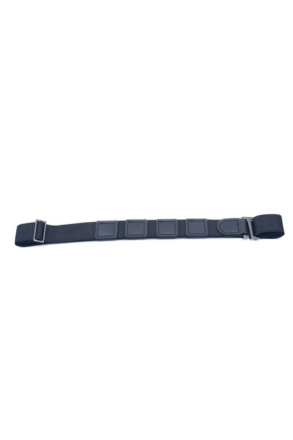 Elastic Black Shirt Lock Belt for Secure Shirt Stay Without Damage Or Slippage