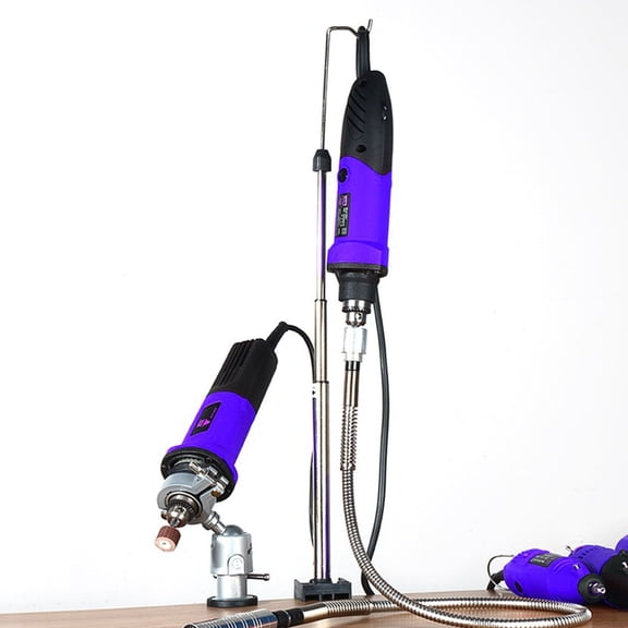 Uonlytech Electric Drill Stand Bench Grinder Stand Pedestal Black 1 Set