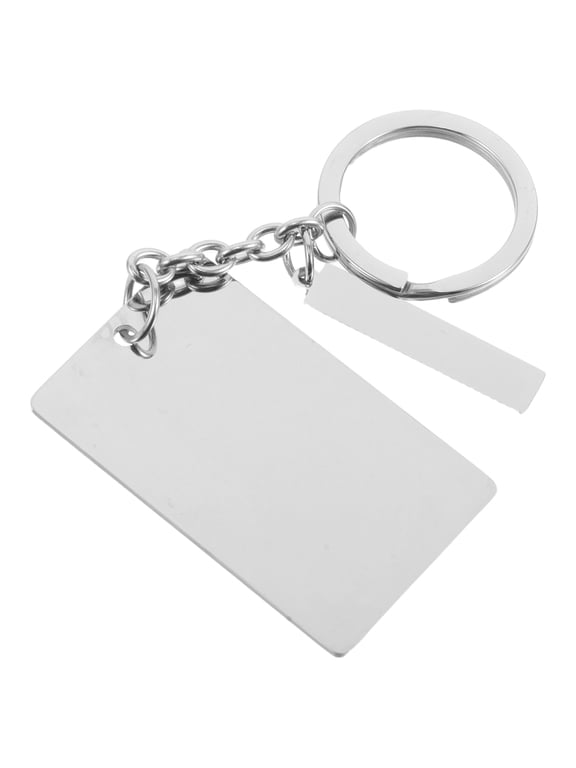 Stainless Steel Engravable Keychain Blank Metal Key for Craft Projects
