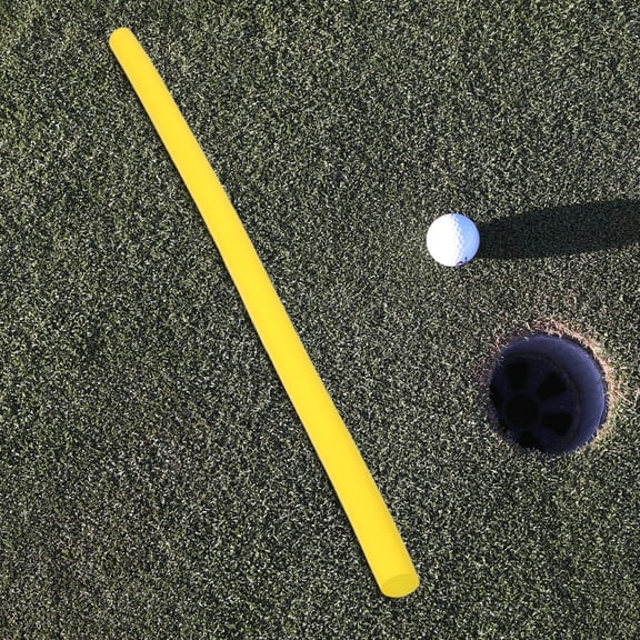Uonlytech Golf Practice Stick Yellow Foam Alignment Training Tool for Swing Technique Enhancement
