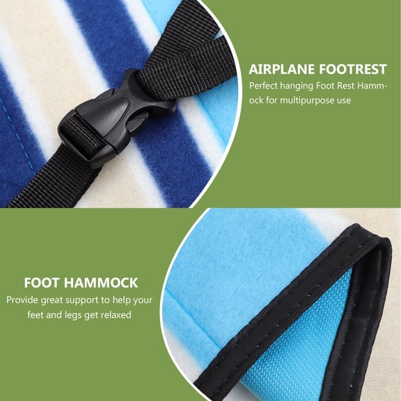 Uonlytech Hammock Chair Foot Rest Adjustable Rope Portable Foot Hammock for Travel and Office