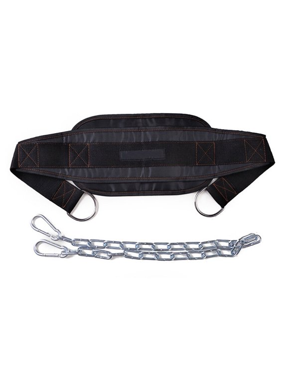 Heavy Duty Weight Lifting Dip Belt with Steel Chain for Strength and Fitness Training Workouts