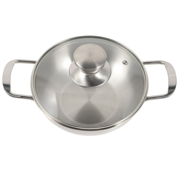 Uonlytech Hotpot Pot Cooking Pot Stainless Steel Heat Insulation 1Pcs