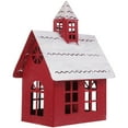 thumbnail image 1 of Uonlytech Christmas Village House Desktop Decoration with Ironwork Candle Holder for Holiday Celebrations, 1 of 5