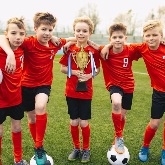 Uonlytech Large Golden Metal Trophy Cup for Sports Celebration and Competition Award