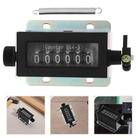 Uonlytech Mechanical Counter Black Plastic For Accurate Counting Great For People Counting 1Pcs