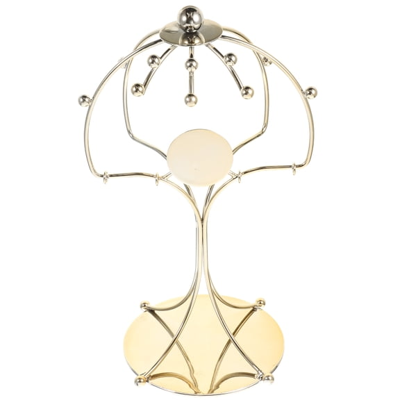 Uonlytech Metal Crown Display Rack Plated Gold Color Headpiece Holder Stand for Desktop Display